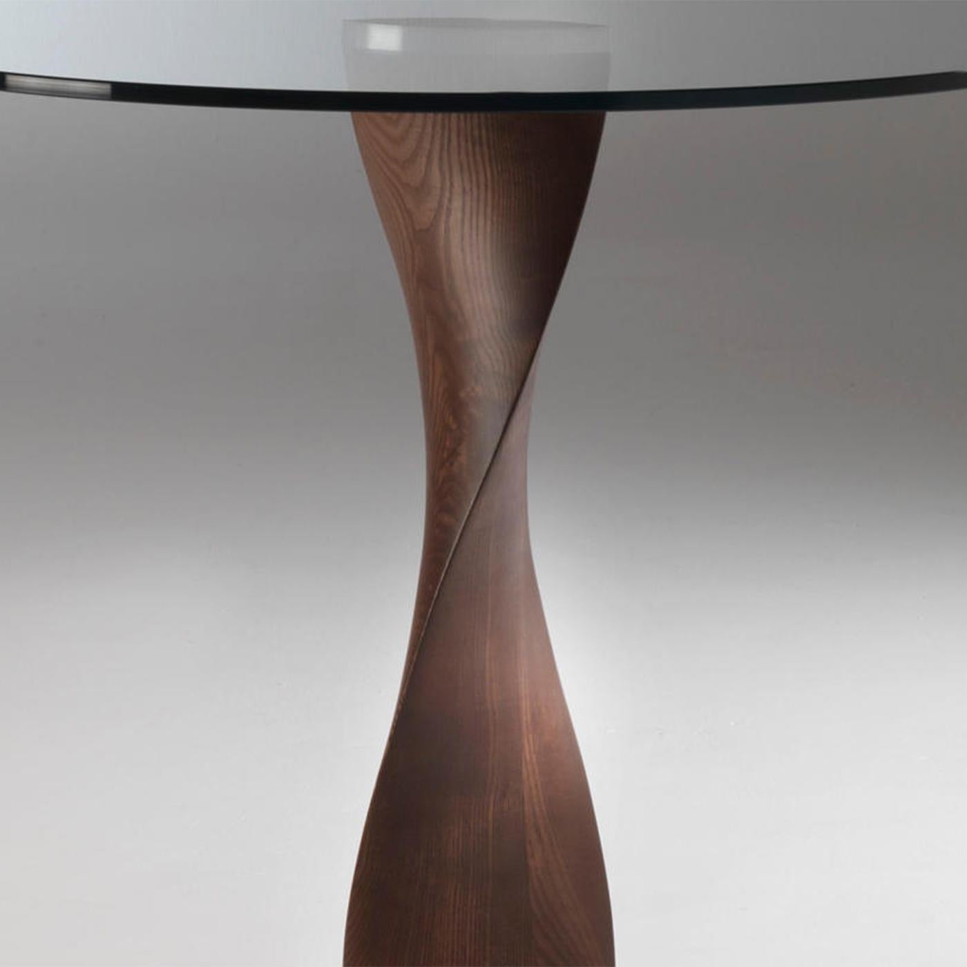Carved ADN Round Center Table For Sale