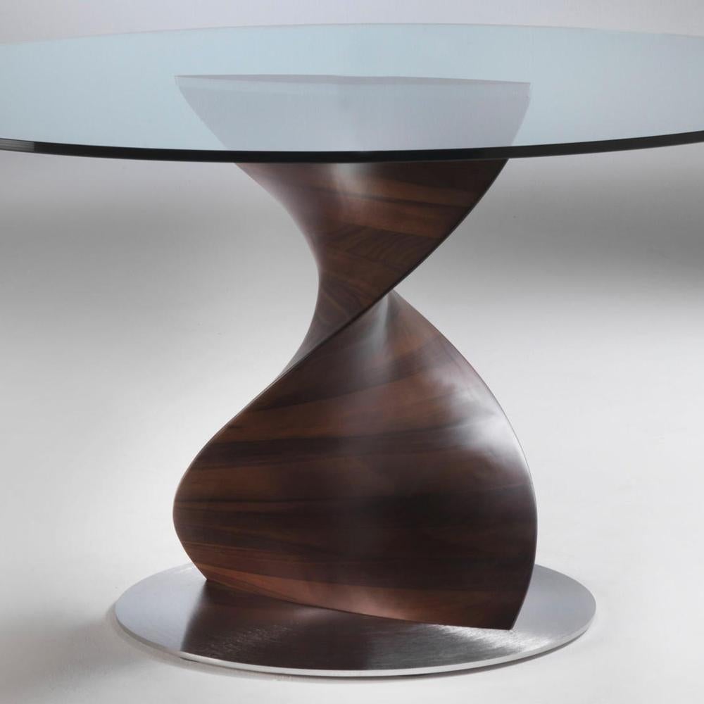 table ronde en noyer
