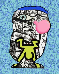 The Bubble Gum Nose-Knows (Art) Light Blue