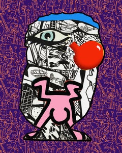 The Bubble Gum Nose-Knows (Kunst) Lila