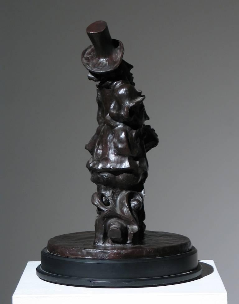 Immigrants - Gold Figurative Sculpture by Adnan Charara
