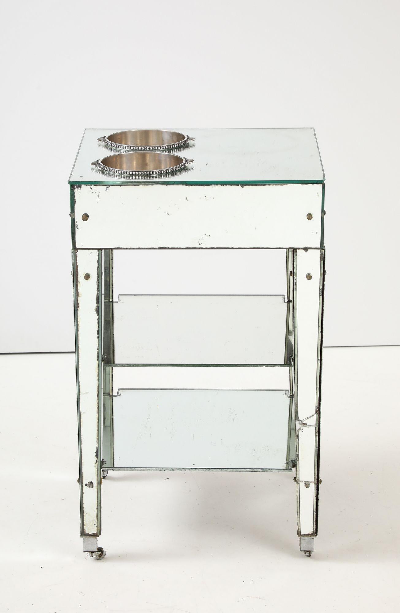 Adnet Raro Refraicher Art Deco Espejado en venta 3