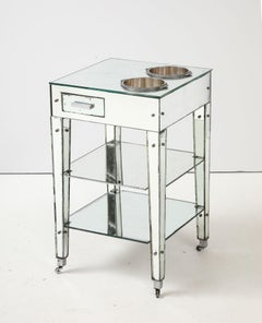 Adnet Rare Mirrored Art Deco Refraicher