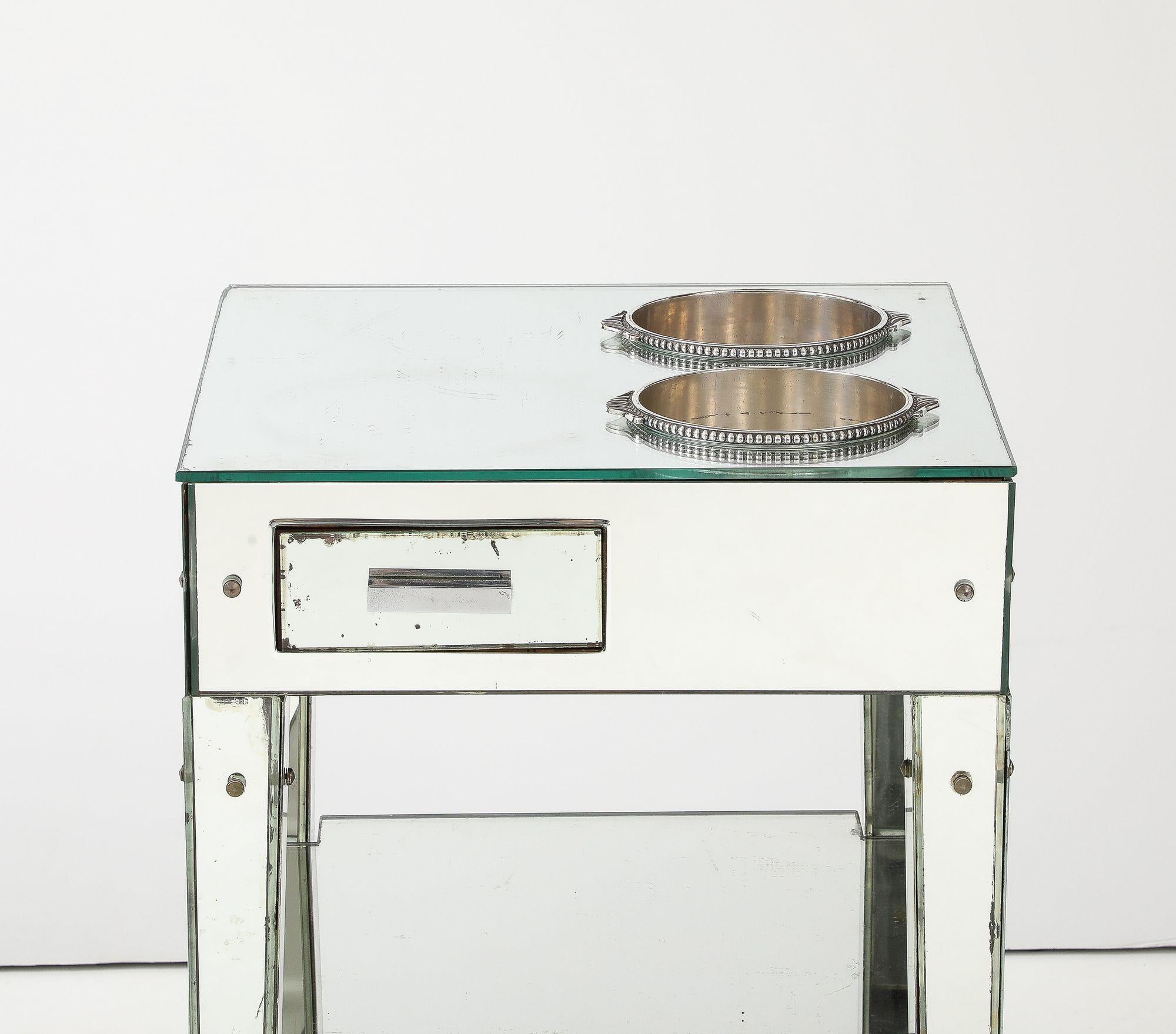 Adnet Raro Refraicher Art Deco Espejado Francés en venta
