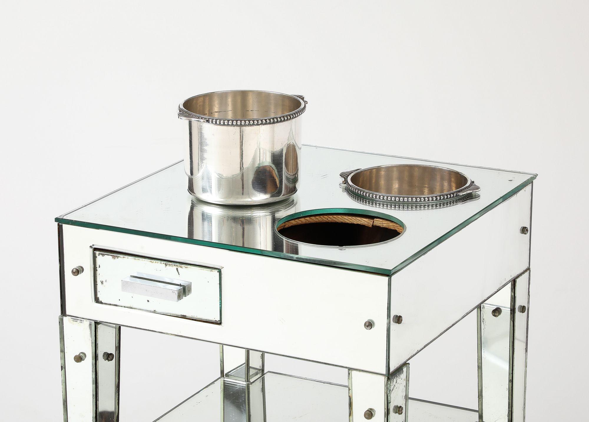 Adnet Raro Refraicher Art Deco Espejado en venta 1