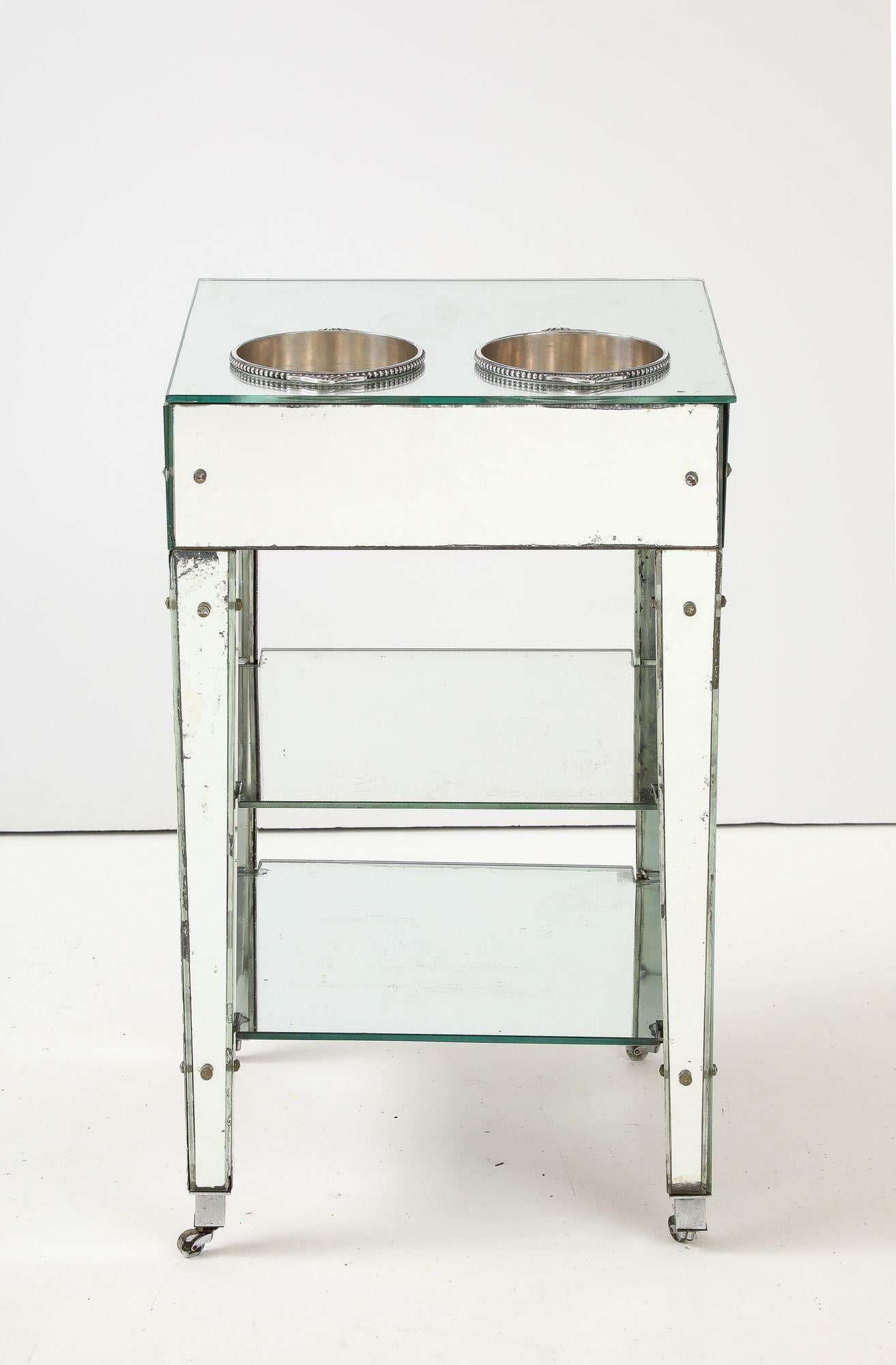 Adnet Raro Refraicher Art Deco Espejado en venta 2