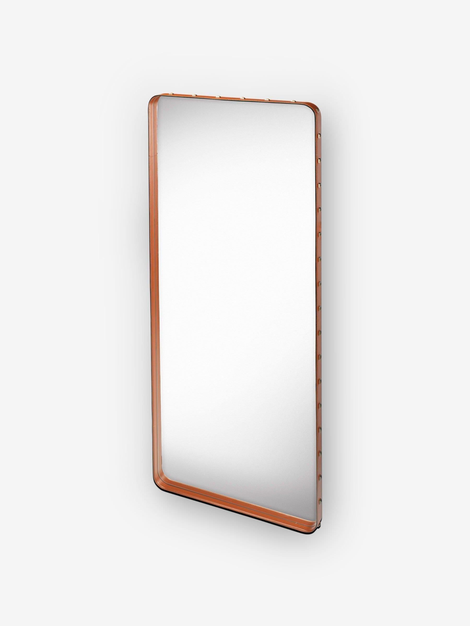 Adnet Rectangular Mirror by Gubi, Large For Sale 2