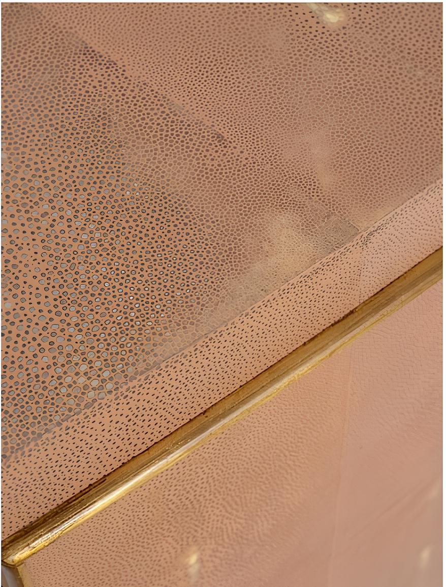 Mid-20th Century Adnet Shagreen Chest of Drawers For Sale