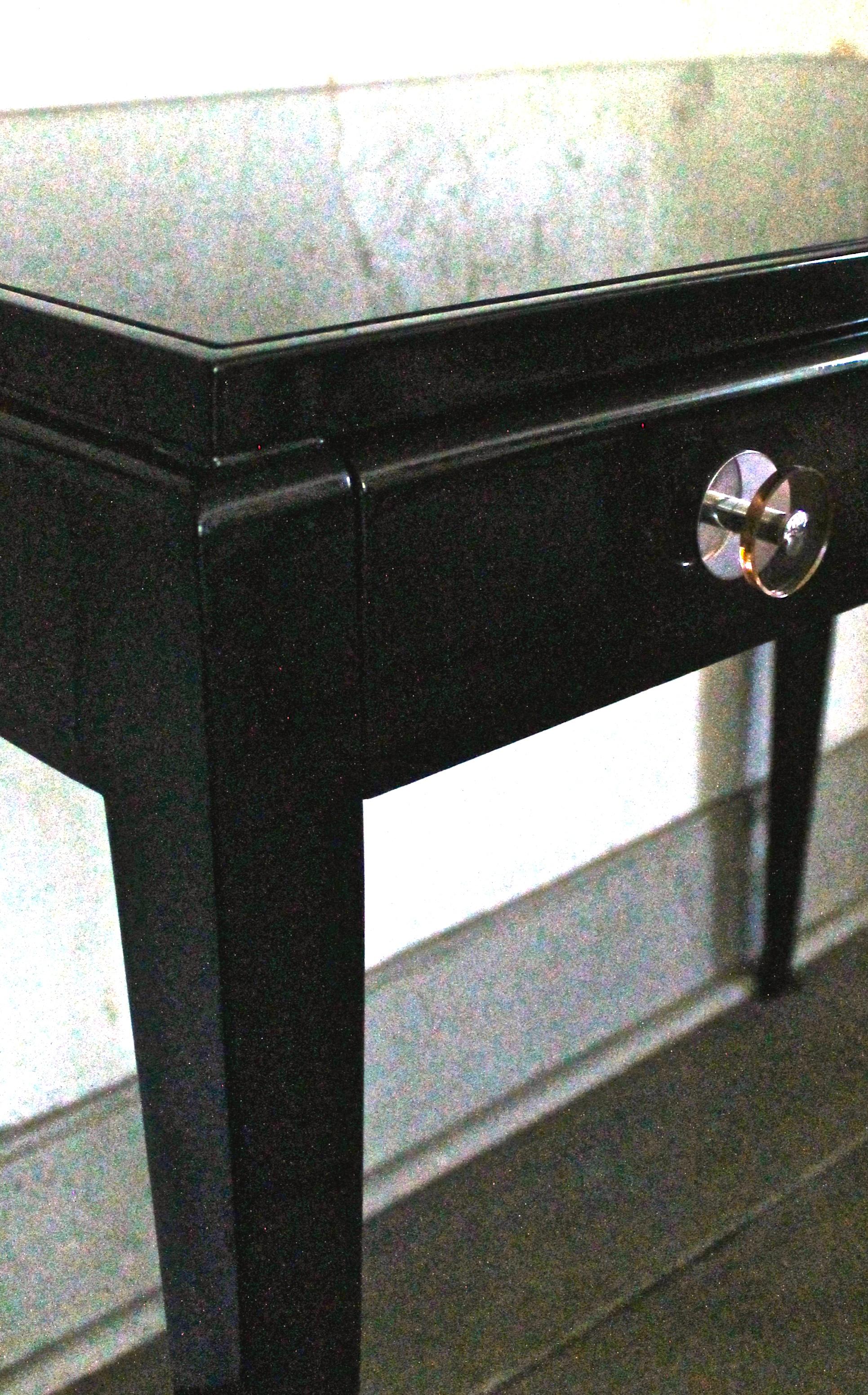 black desks