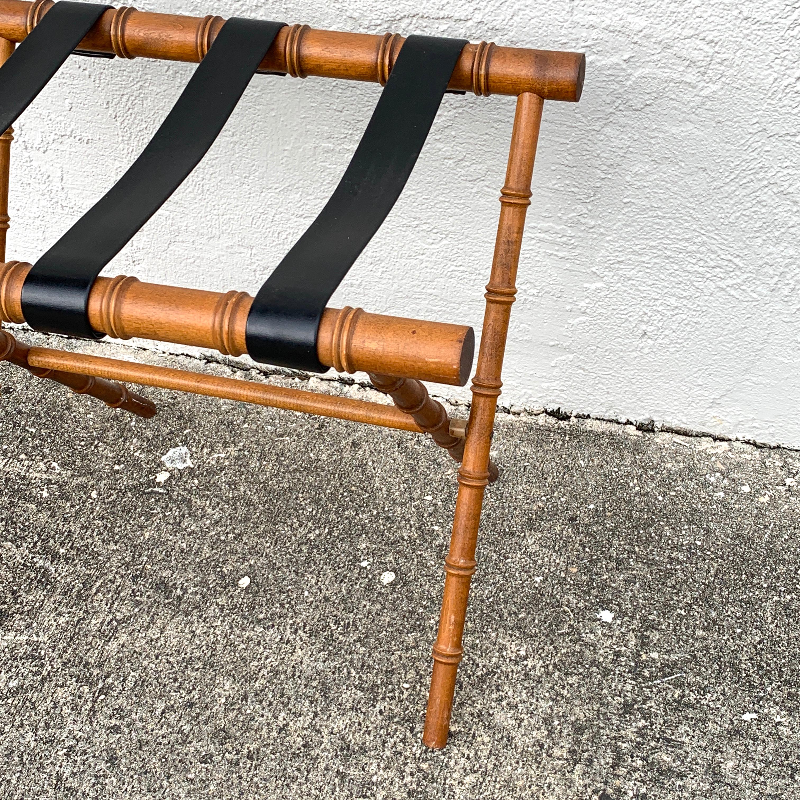 Adnet Style Faux Bamboo Gepäckträger (Moderne) im Angebot
