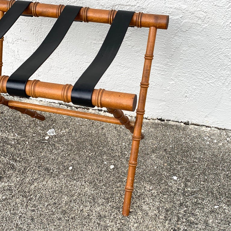 Style Faux Bamboo Luggage Rack For Sale at 1stDibs