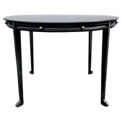 Adnet Style Iron and Brass Low Table