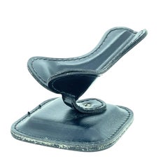 Soporte para pipa de cuero estilo Adnet Vintage