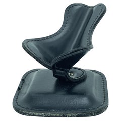 Soporte para pipa de cuero estilo Adnet Vintage