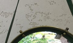 Specchio convesso rotondo in stile Adnet, 1950 circa