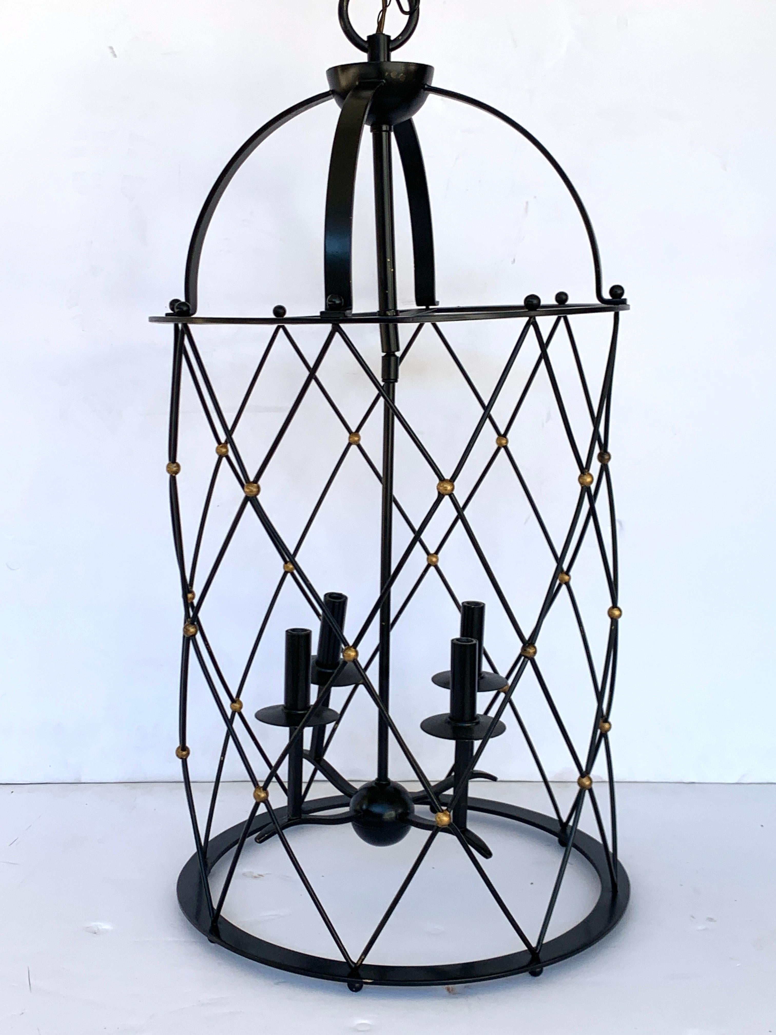 Modern Adnet Style Tour Eiffel Lantern For Sale