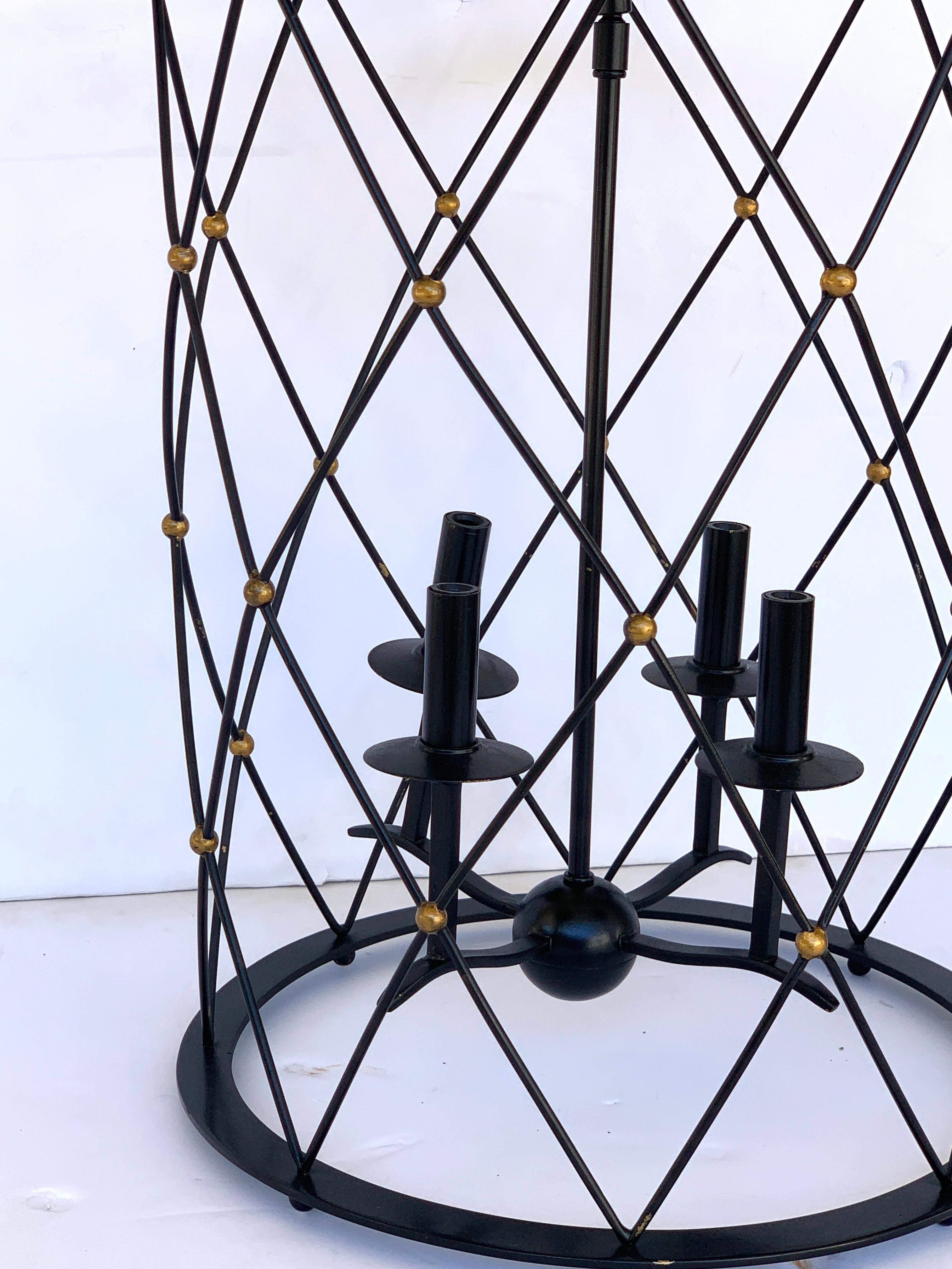 French Adnet Style Tour Eiffel Lantern For Sale