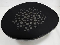 Ado Chale, Coffee Table in Resin with Marcassite Inclusion, circa 1970, Signed