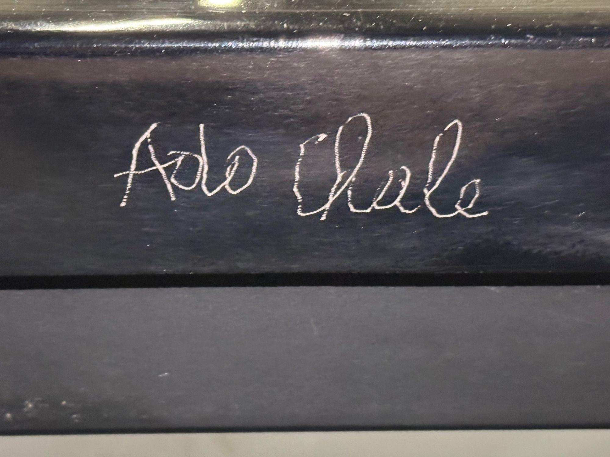 Ado Chale, résine noire, agate, table basse, Belgique, années 1990 en vente 3
