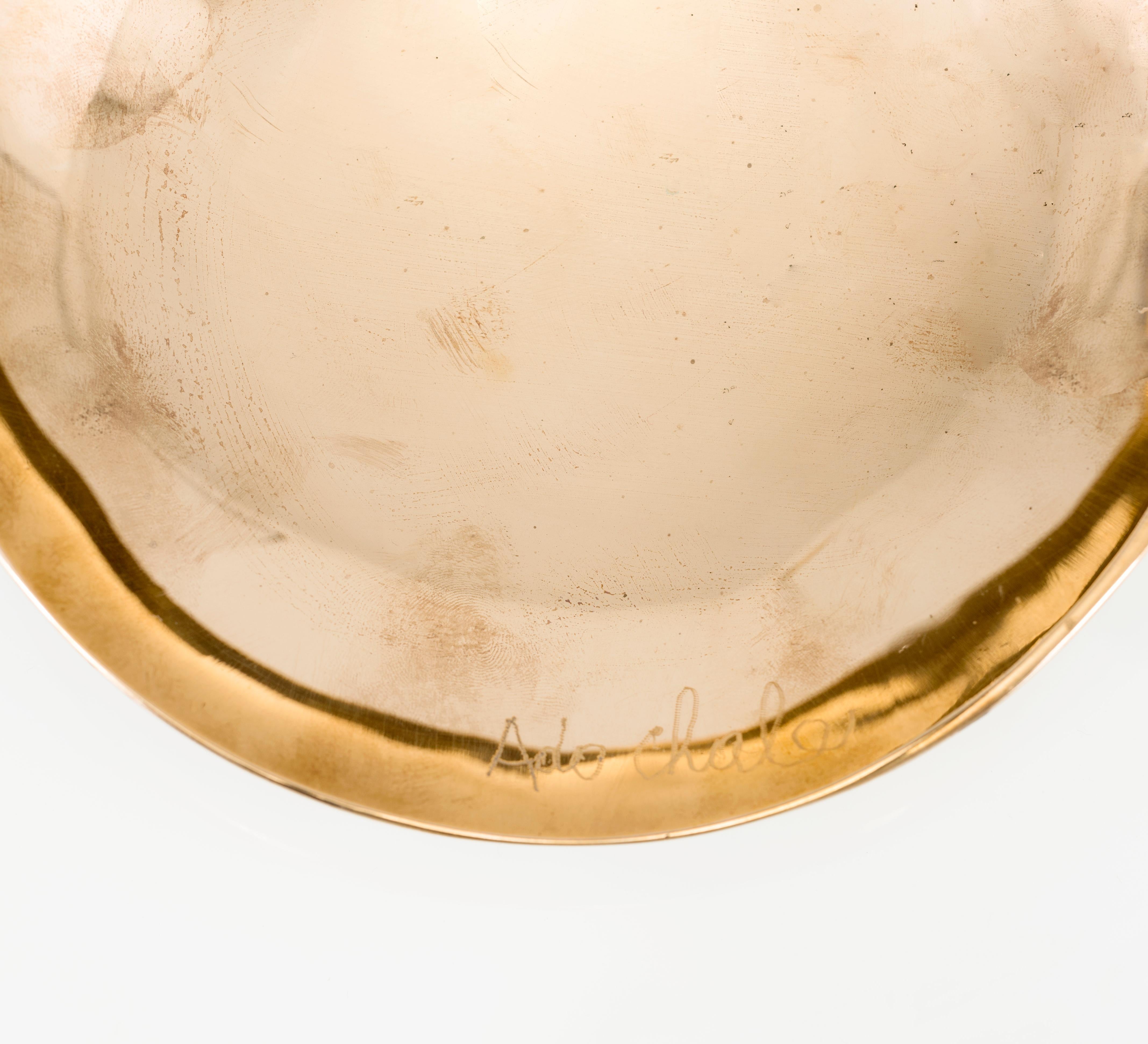 Belga Vassoio in bronzo Ado Chale, Belgio, Contemporaneo in vendita