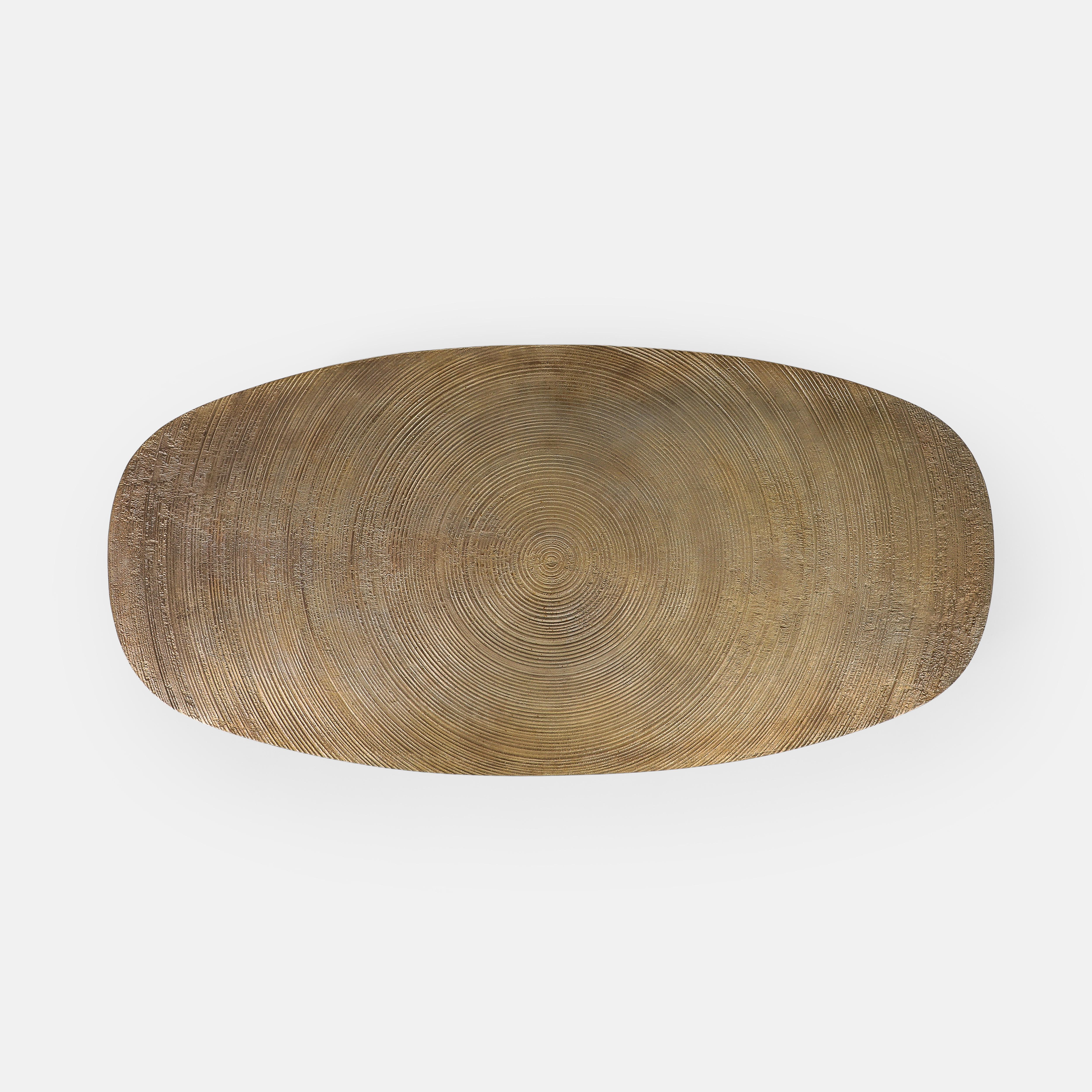 Früher Couchtisch „Goutte d'Eau“ von Ado Chale aus Bronze, signiert, Belgien 1970er Jahre im Angebot 5
