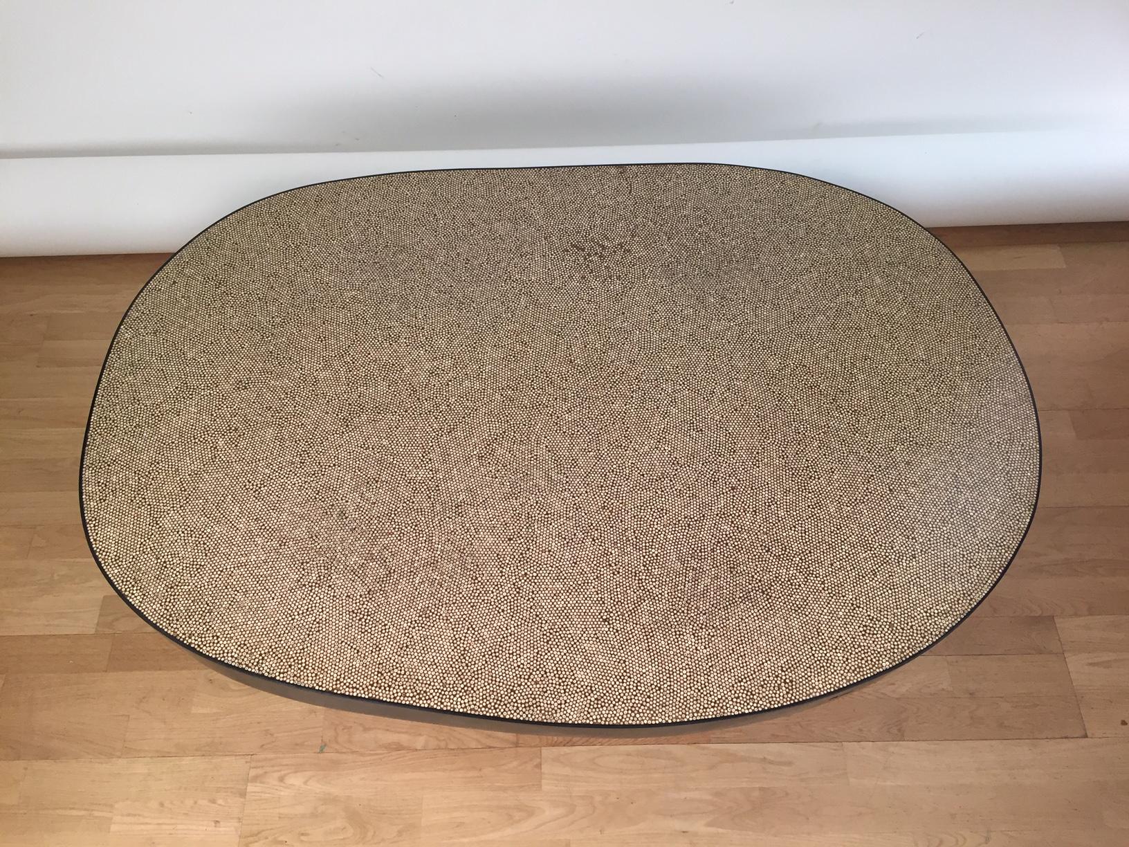 Mid-Century Modern Ado Chale Peppercorns Coffee Table, Signed