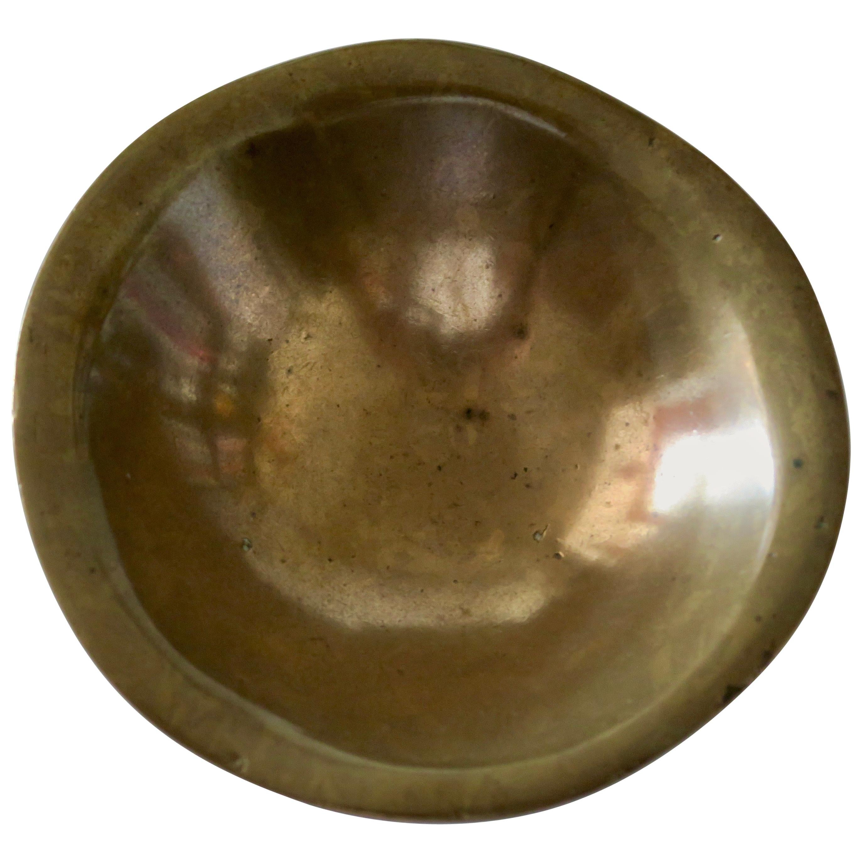 Ado Châle Smal Bronze Bowl, 1970s For Sale