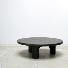 Ado Chale style brutalist stone coffee table