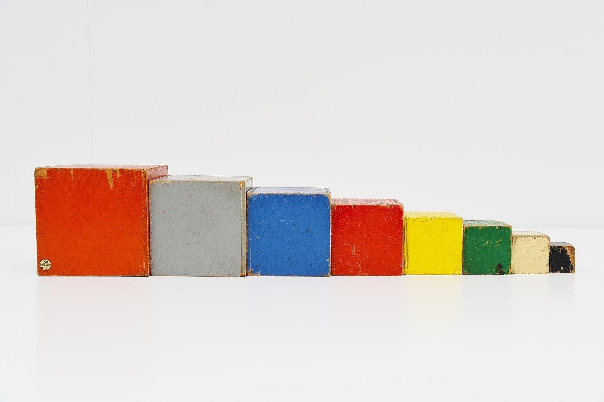 Dutch Ado Cubes Set Ko Verzuu Holland, 1937