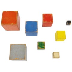 Vintage Ado Cubes Set Ko Verzuu Holland, 1937