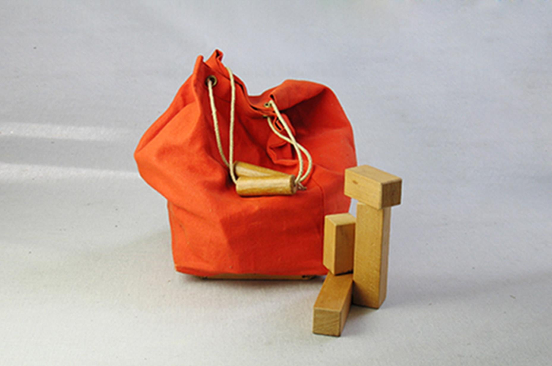 3 x ADO Ko Verzuu Kinderspielzeug Blöcke Tasche, De Stijl, die Niederlande, 1950er Jahre im Angebot 4