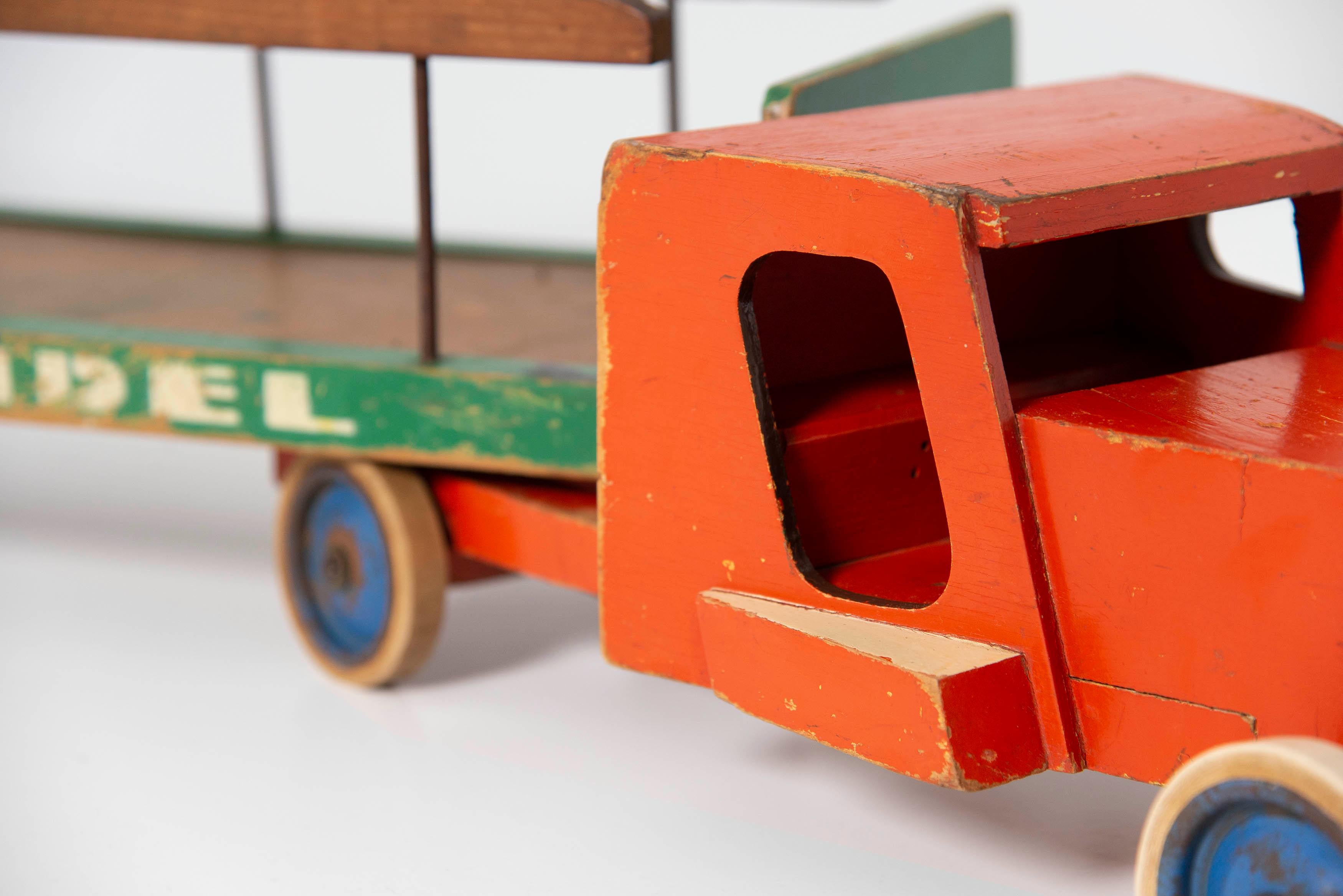 Ado Ko Verzuu Houthandel Toy Truck, Holland, 1948 3
