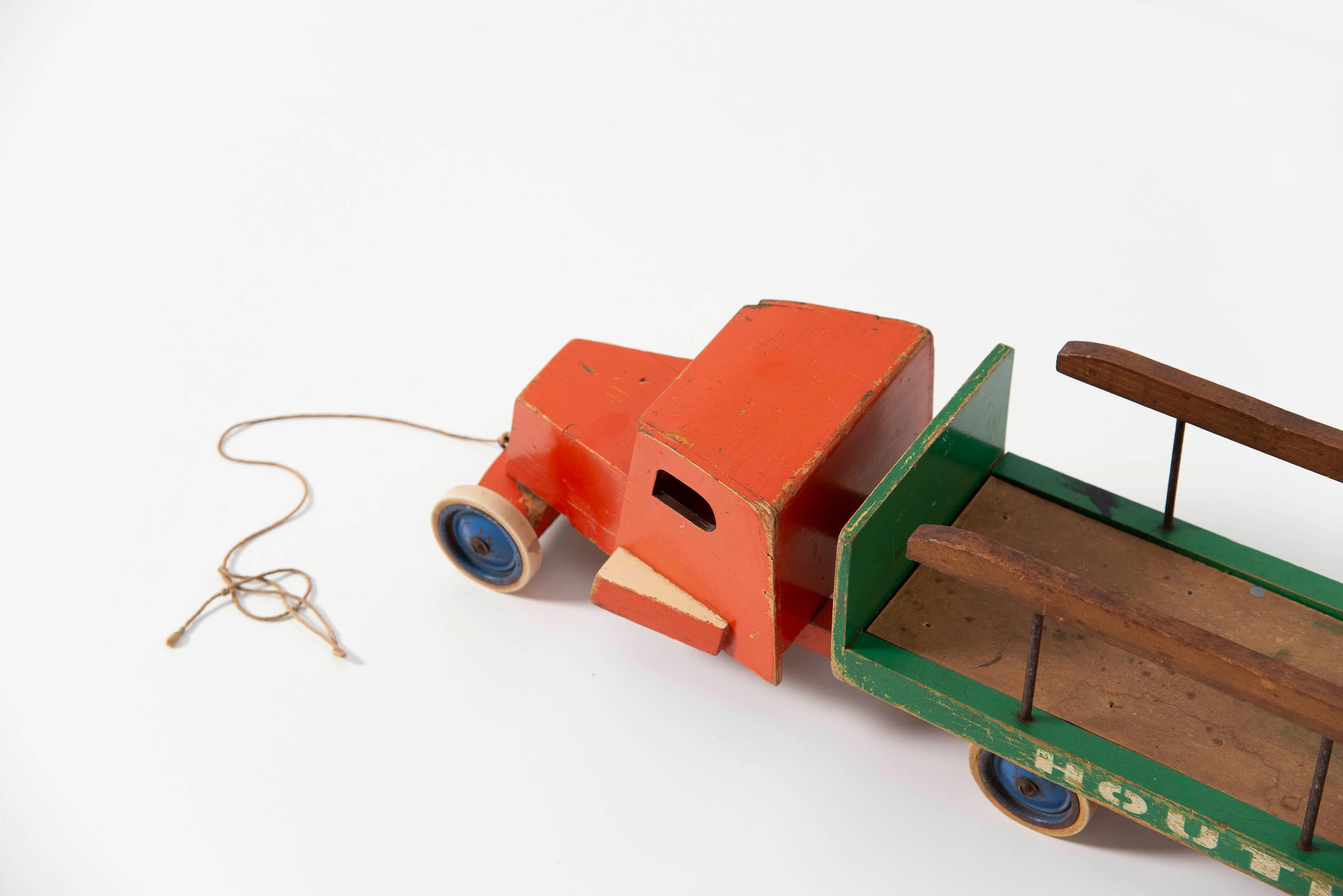 Ado Ko Verzuu Houthandel Toy Truck, Holland, 1948 In Good Condition In Roosendaal, Noord Brabant