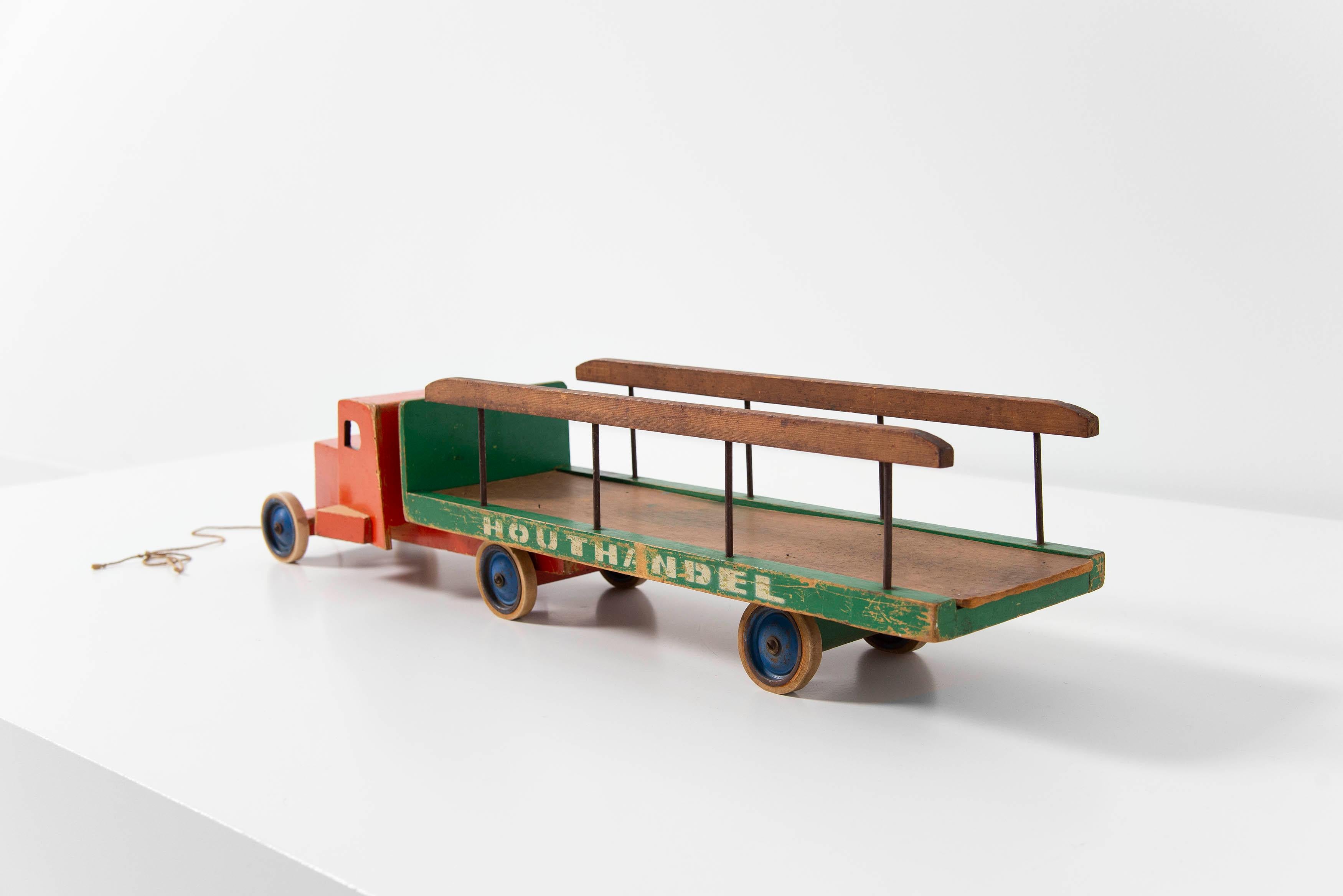 Mid-20th Century Ado Ko Verzuu Houthandel Toy Truck, Holland, 1948