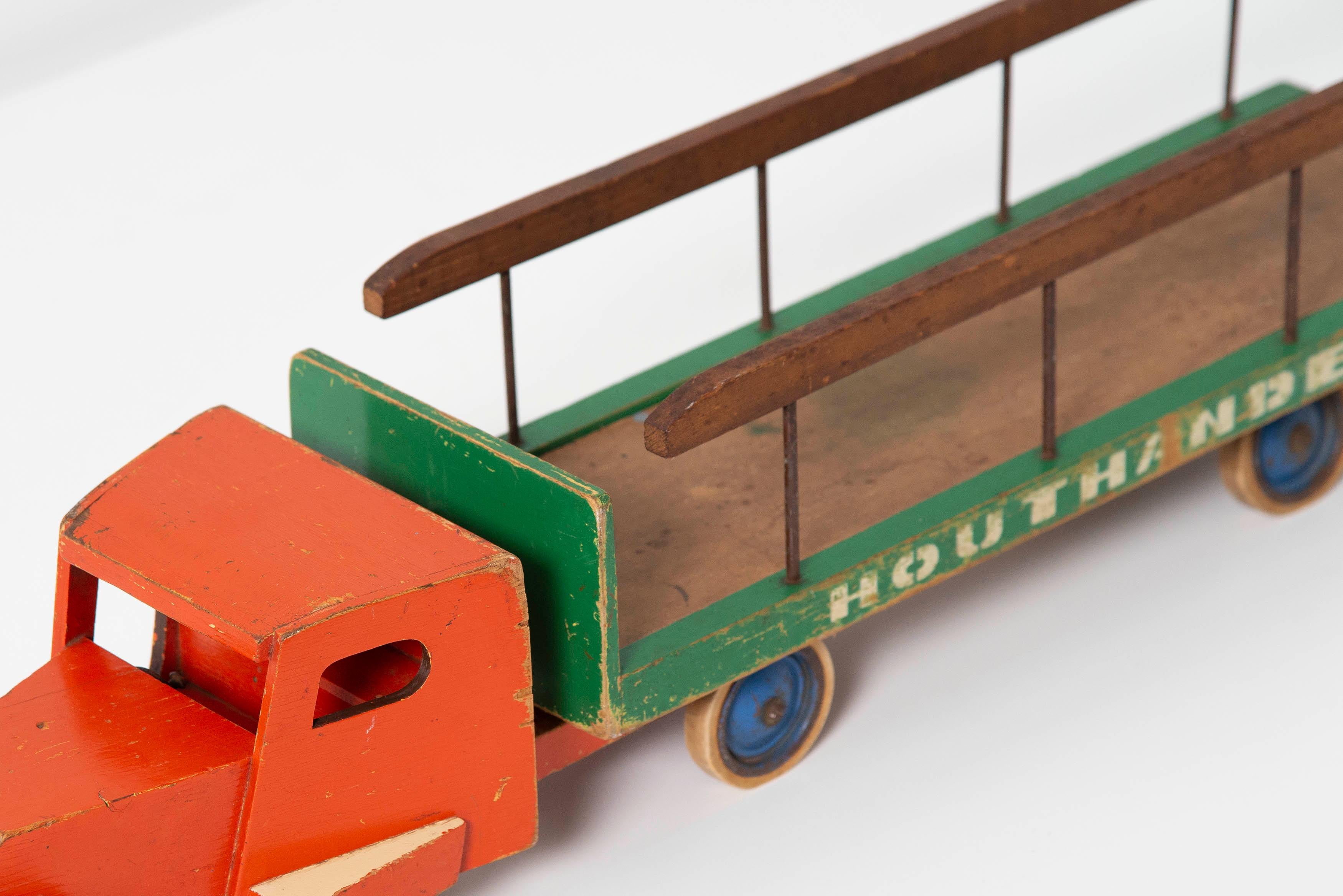 Metal Ado Ko Verzuu Houthandel Toy Truck, Holland, 1948