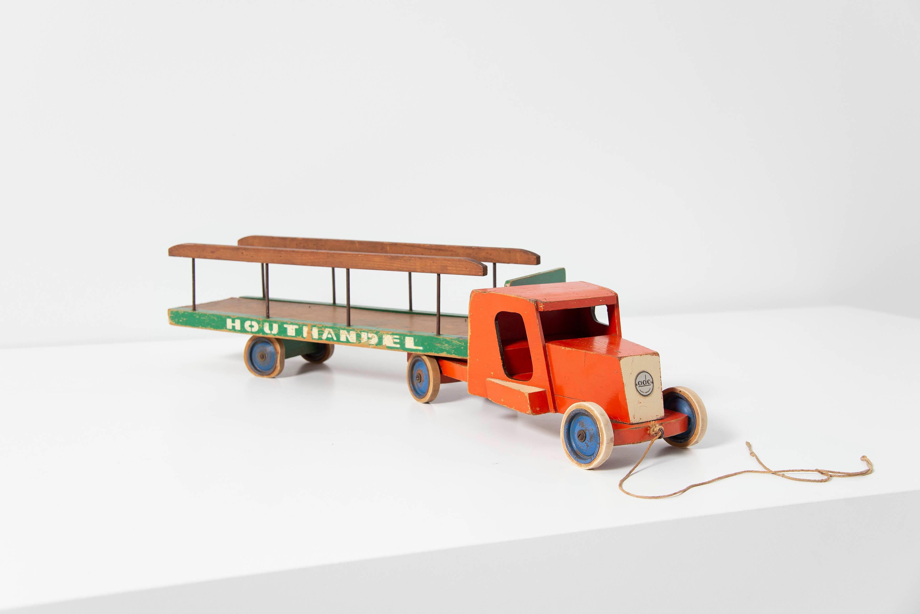 Ado Ko Verzuu Houthandel Toy Truck, Holland, 1948 2