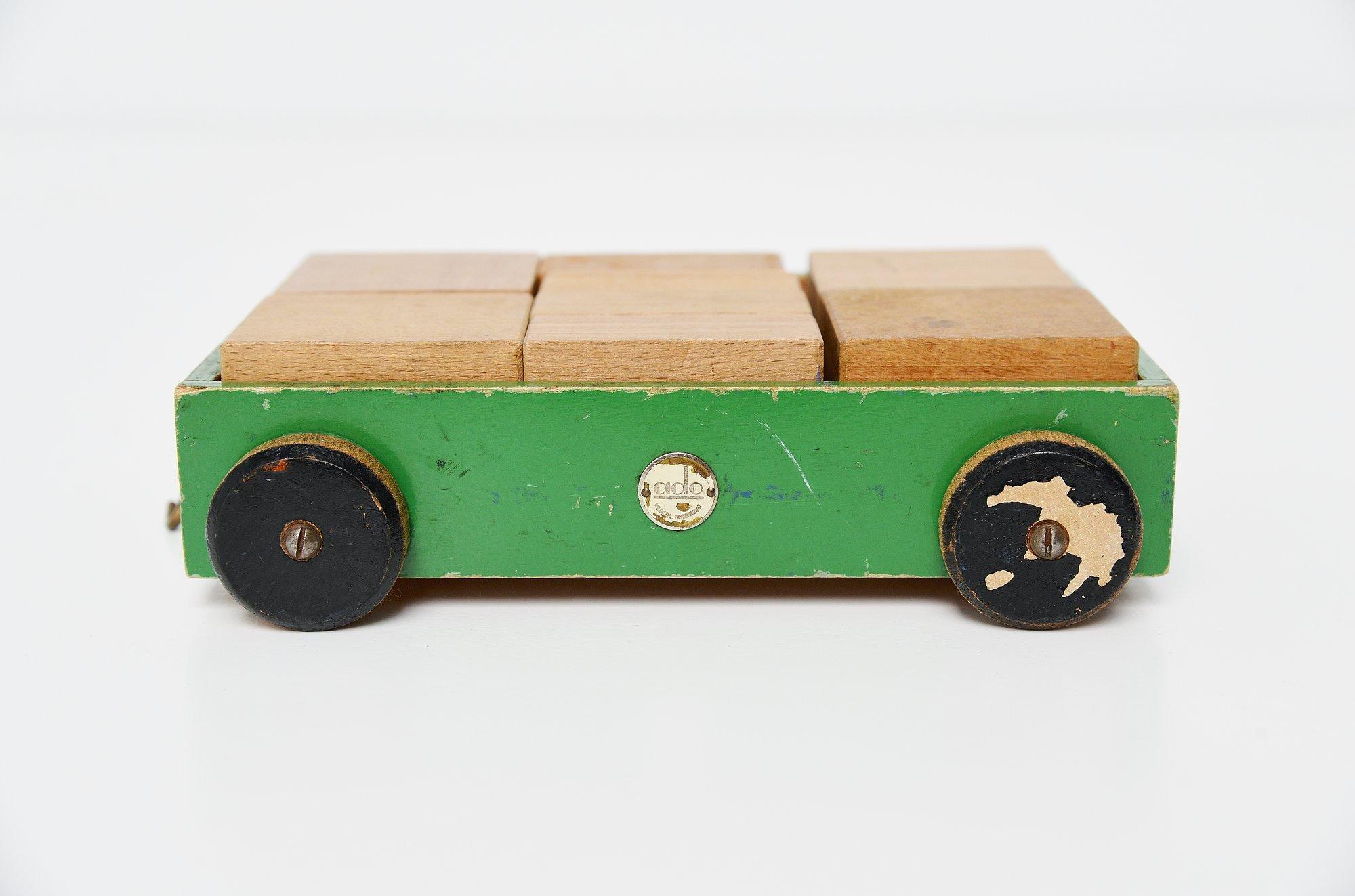 Mid-Century Modern Ado Toy Cube Car Ko Verzuu, Holland, 1937