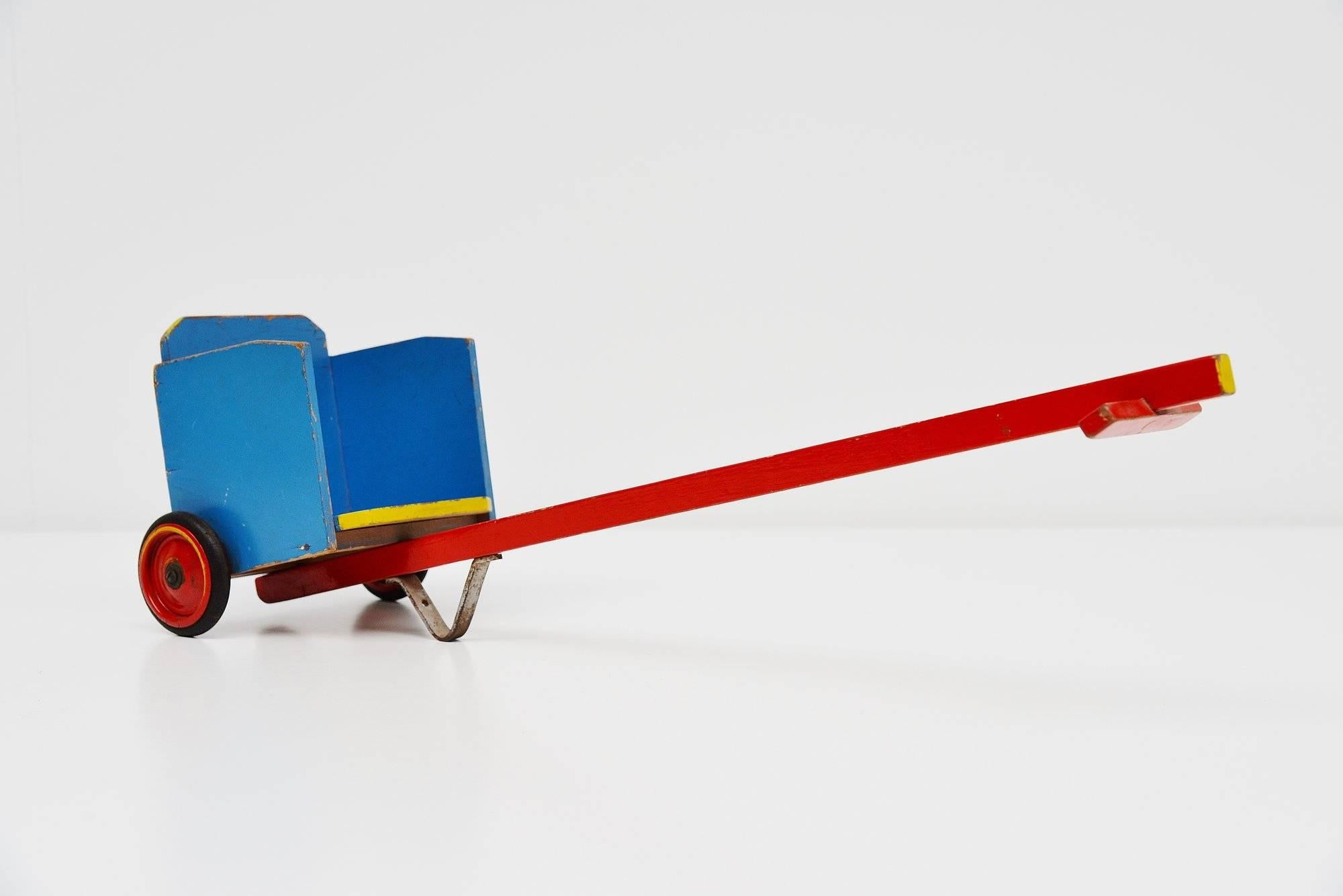 Hand-Painted Ado Toy Kart Small by Ko Verzuu, 1950