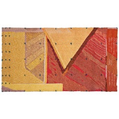 "Adobe de Granville" Wool Wall Hanging / Rug by J. Anderson