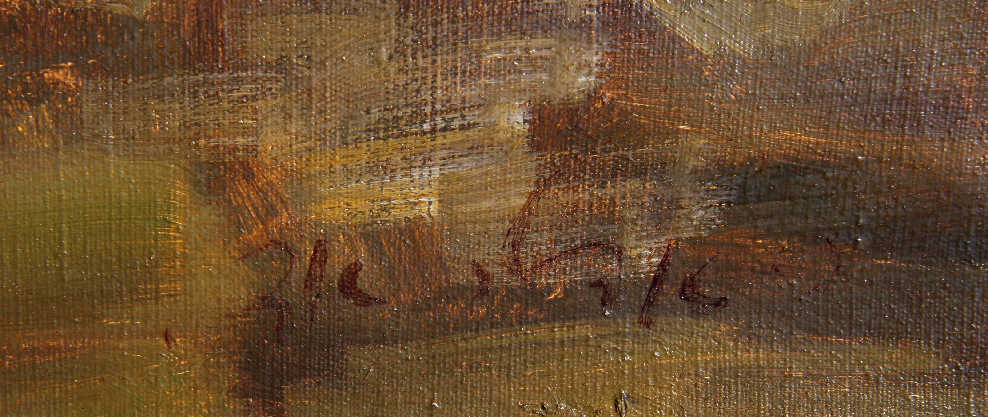 Sfilata della Torah, dipinto a olio su tela di Adolf Adler, impressionista in vendita 1