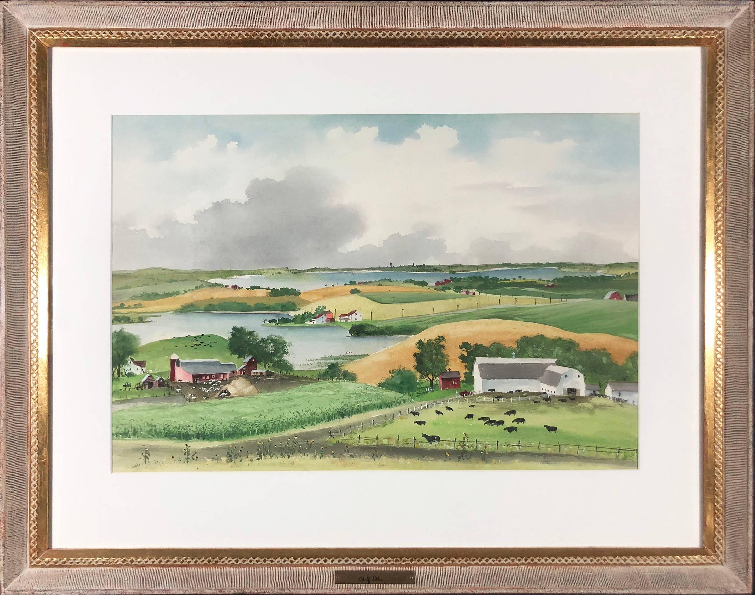 Two Lakes Farm, Minnesota - Art by Adolf Arthur Dehn