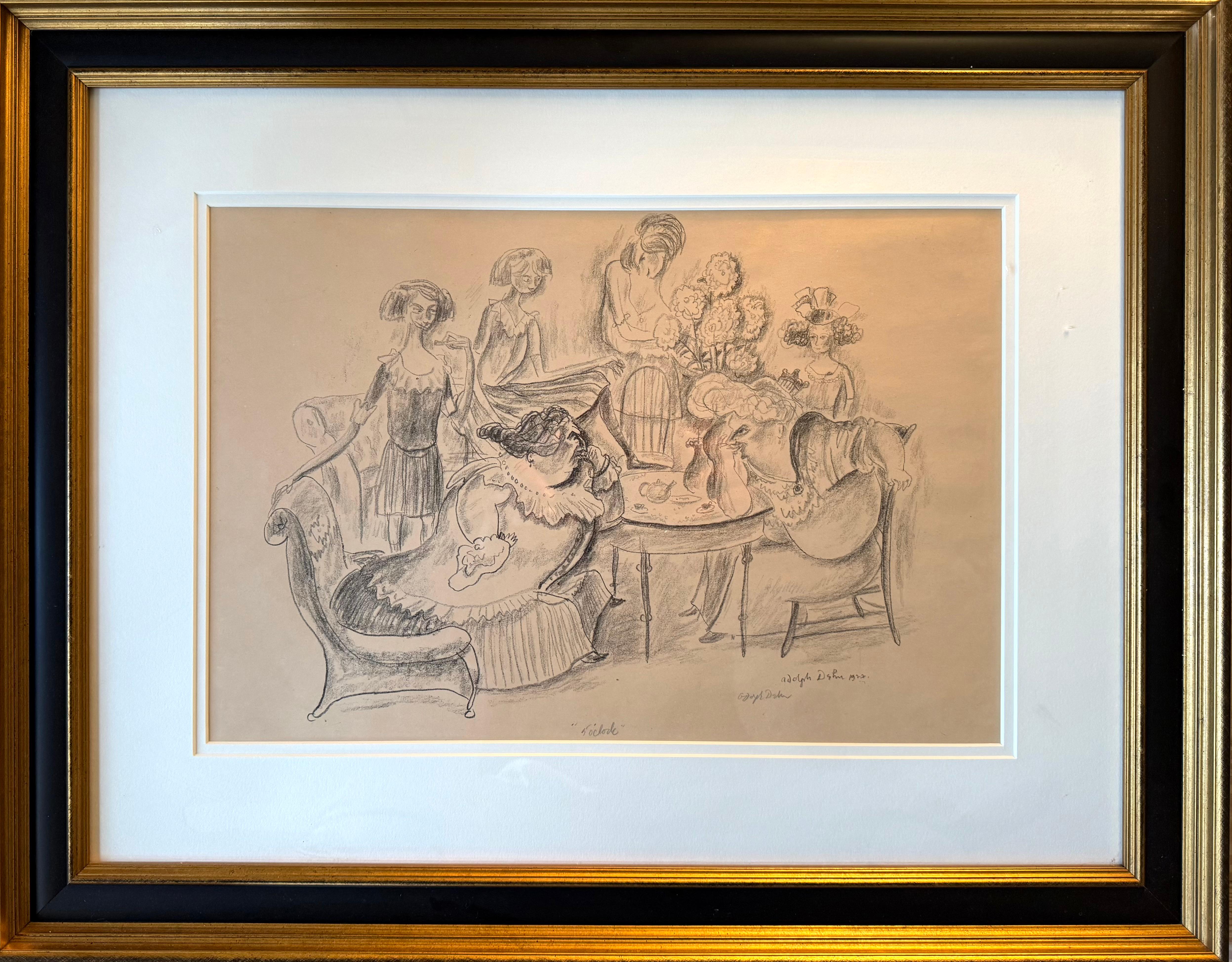 “5 O’Clock” - Print by Adolf Arthur Dehn