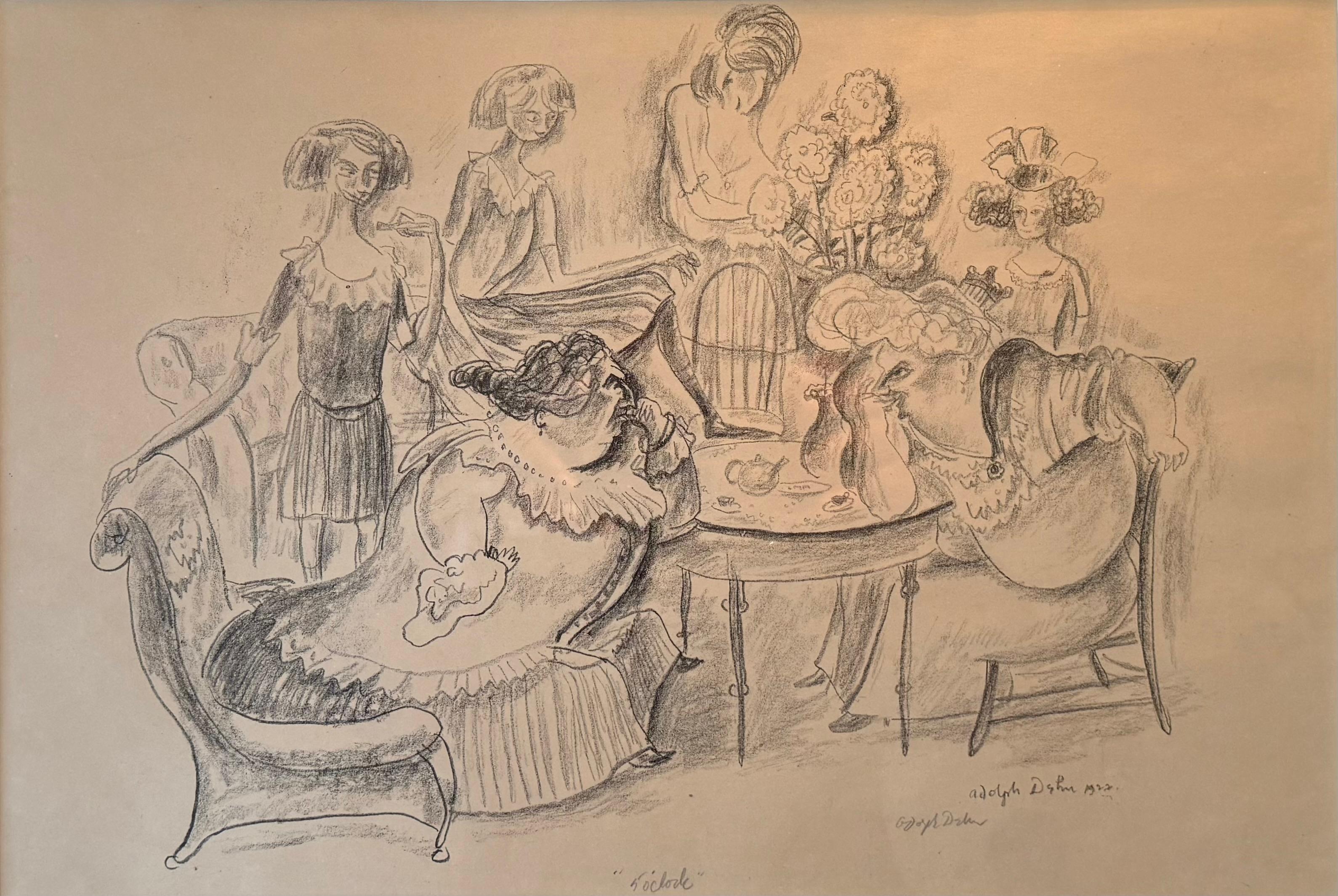 “5 O’Clock” - Post-War Print by Adolf Arthur Dehn