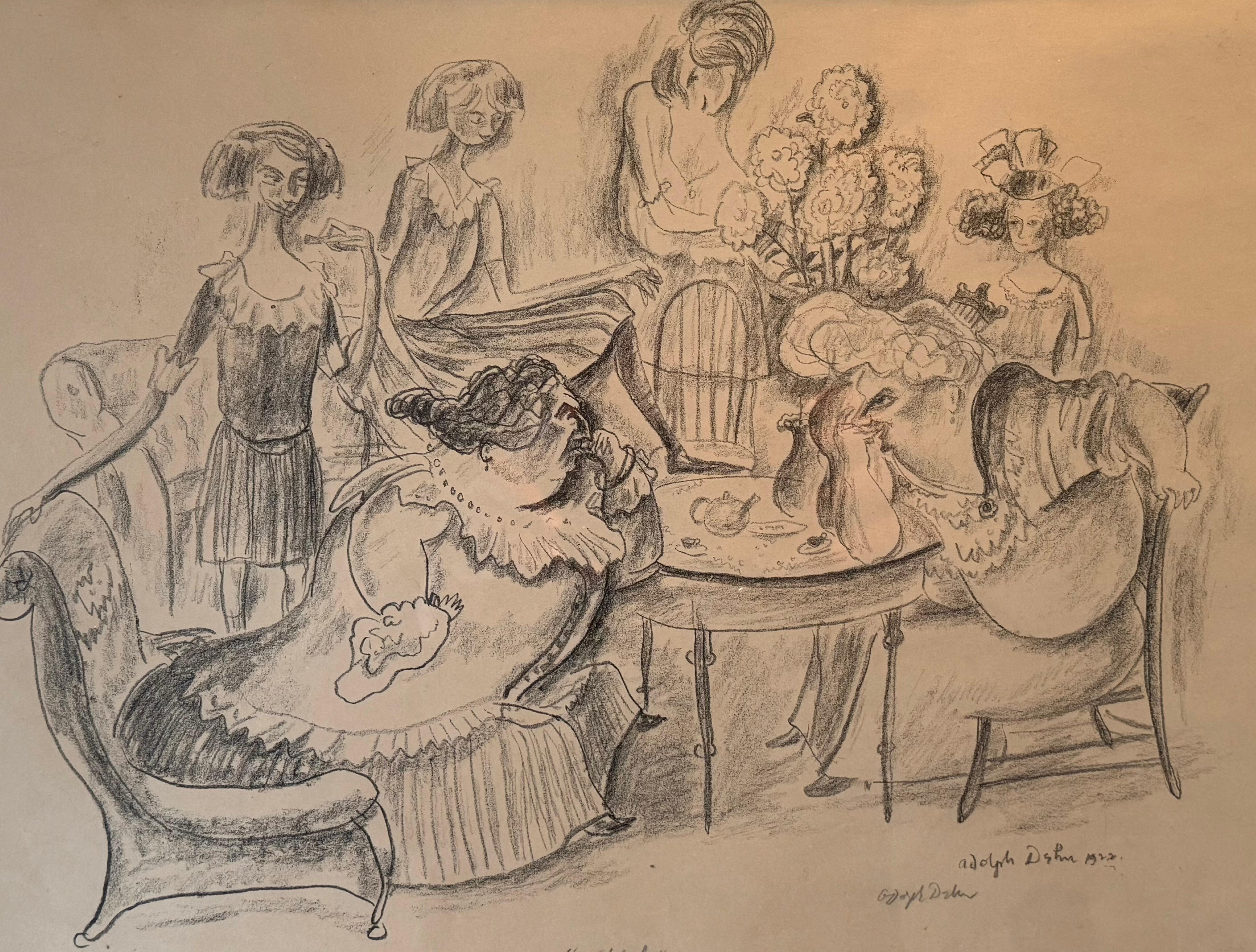 
.

  
Here for your consideration is an original signed lithograph by Adolf Arthur Dehn done in 1922 titled 5 O’Clock. The condition of the lithograph is excellent. 
Signed in the plate and hand signed in pencil by the artist and titled in pencil