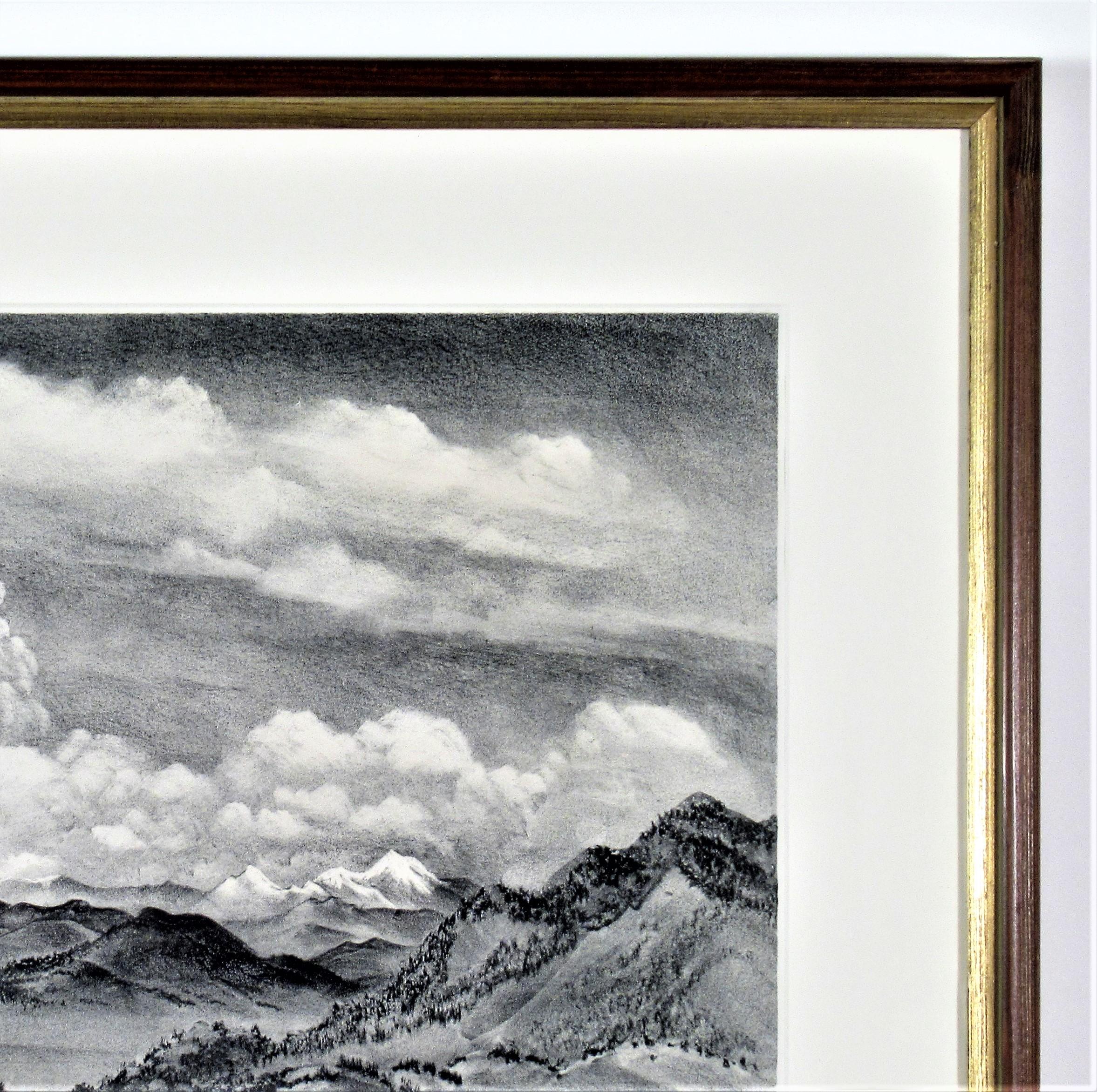 South Park, Colorado - Gray Landscape Print by Adolf Arthur Dehn