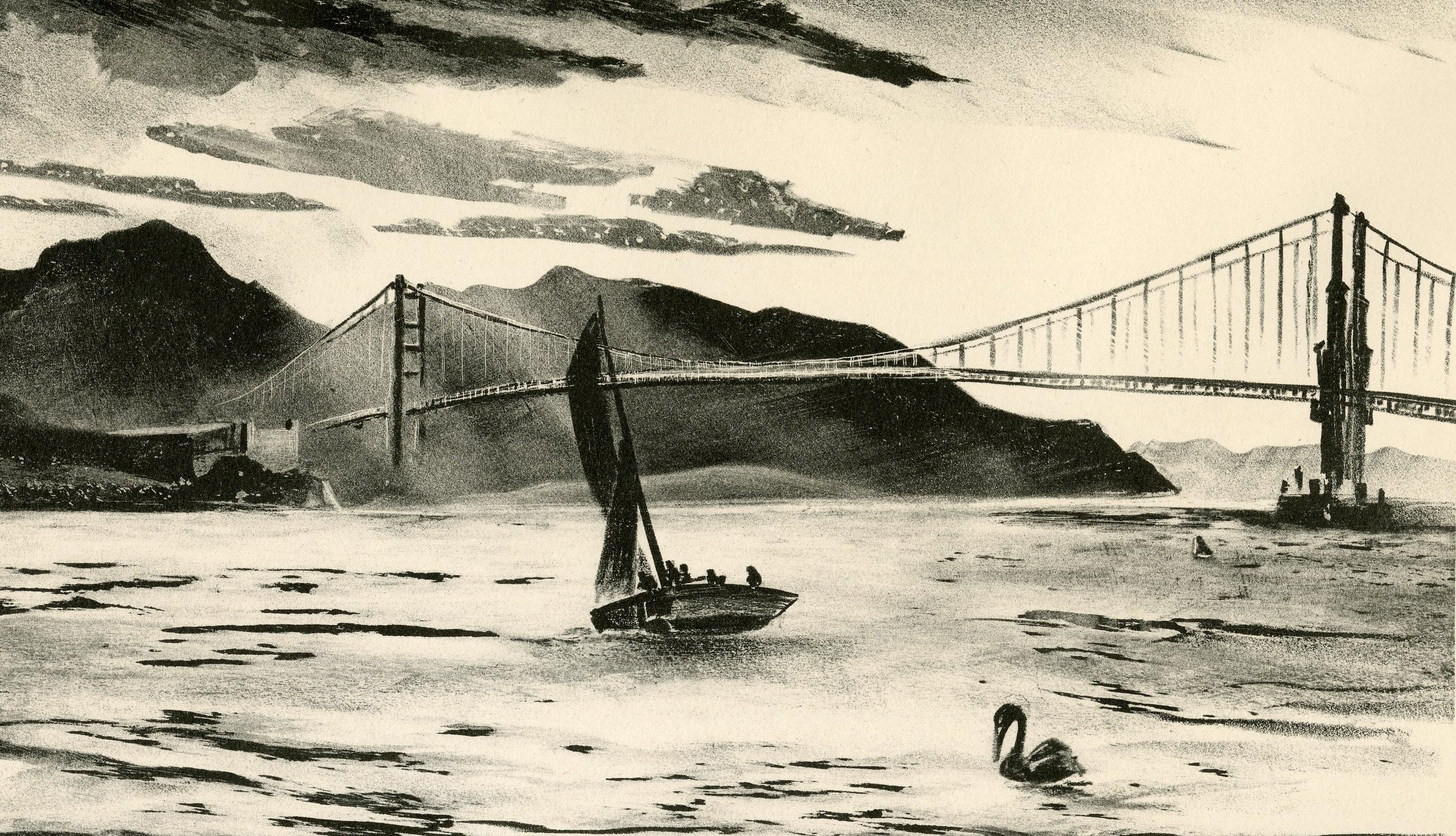 The Golden Gate - Print by Adolf Arthur Dehn