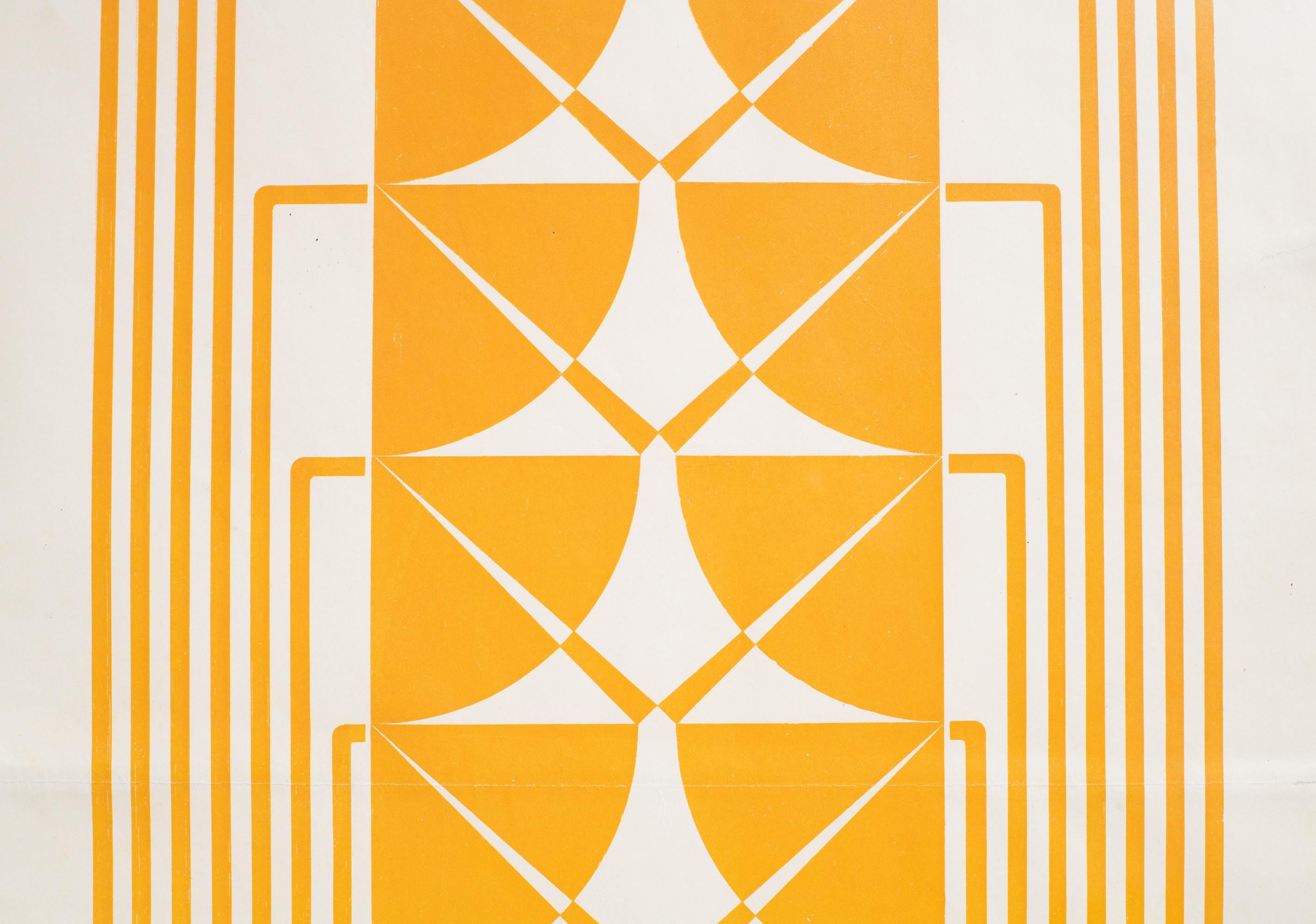Poster for the 15th Exhibition of the Vienna Secession by Adolf Michael Bohm - Orange Print by Adolf Boehm