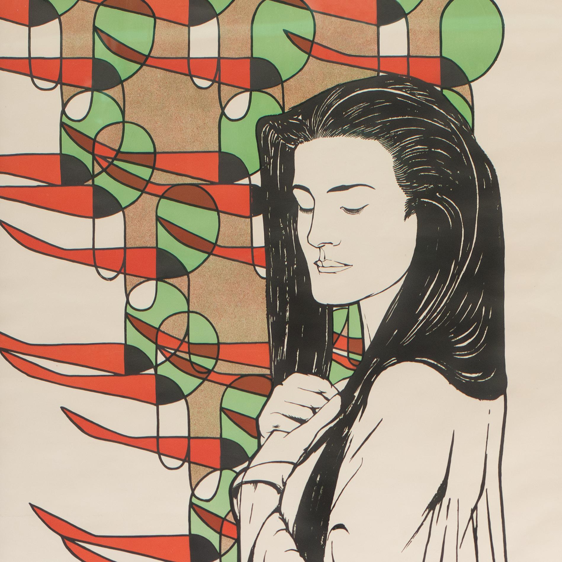 Poster for the 17th Exhibition of the Vienna Secession by Max Kurzweil - Print by Adolf Boehm