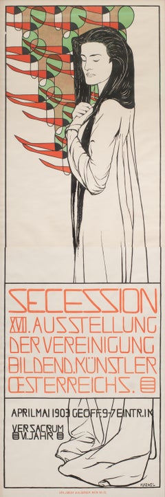 Affiche de la 17e exposition de la Sécession viennoise par Max Kurzweil