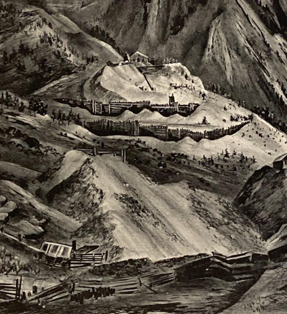 Adolf Dehn, Commodore Peak, 1940-42, litografía de mediados de siglo de una montaña de Colorado en venta 2
